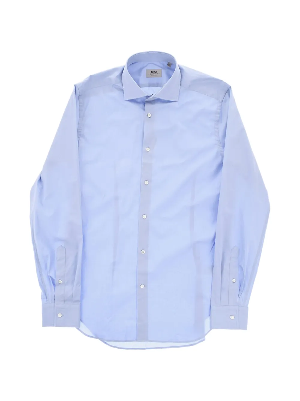 Corneliani French-collar poplin shirt Blauw