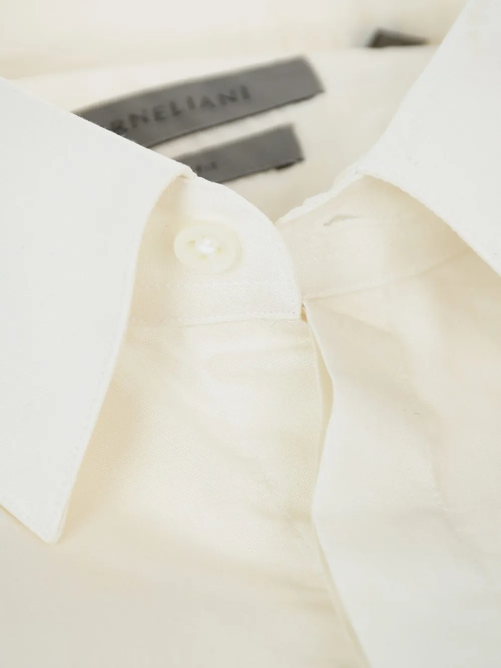 Corneliani slim-fit cotton shirt Wit