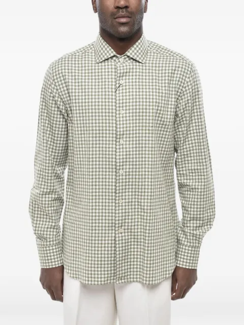 Corneliani Vichy check shirt