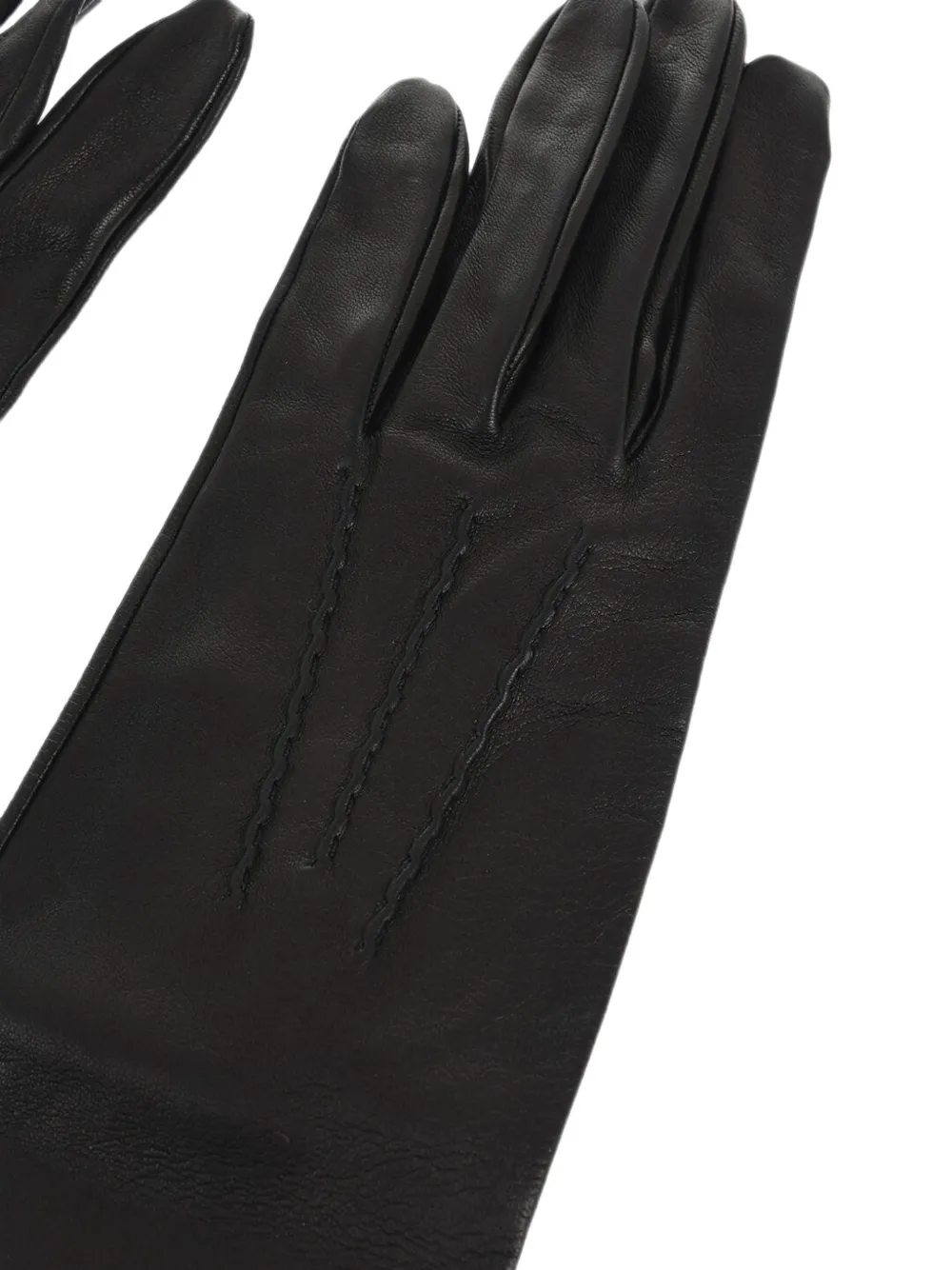 Dsquared2 Leather Gloves In Black