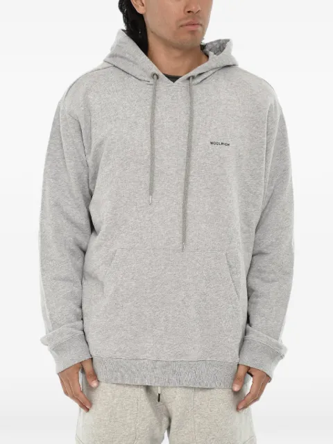 Woolrich logo-print graphic-back hoodie