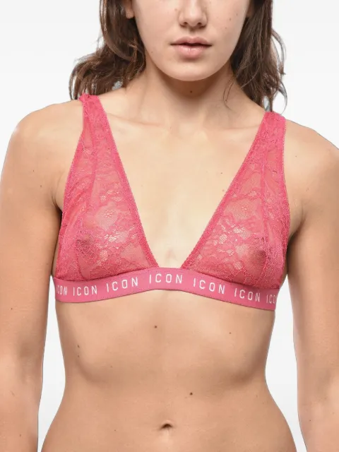 DSQUARED2 Icon lace triangle bra