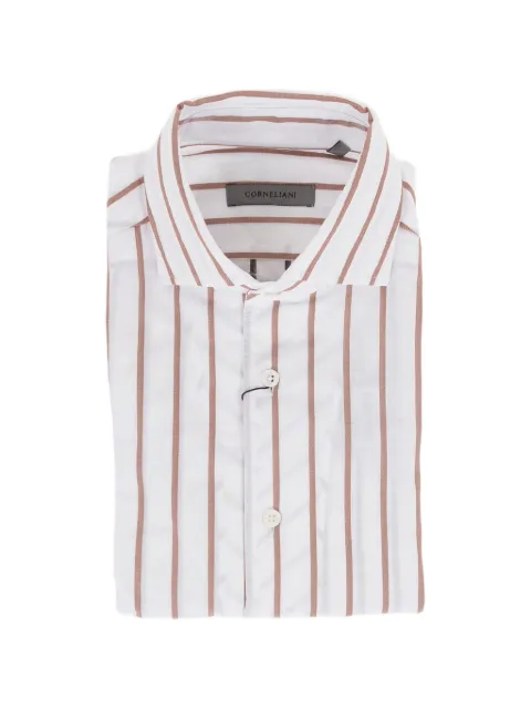 Corneliani striped-pattern cotton shirt