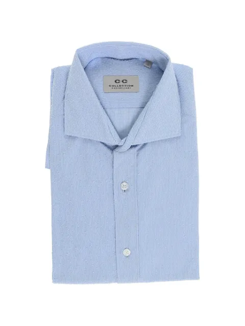 Corneliani striped long-sleeve shirt