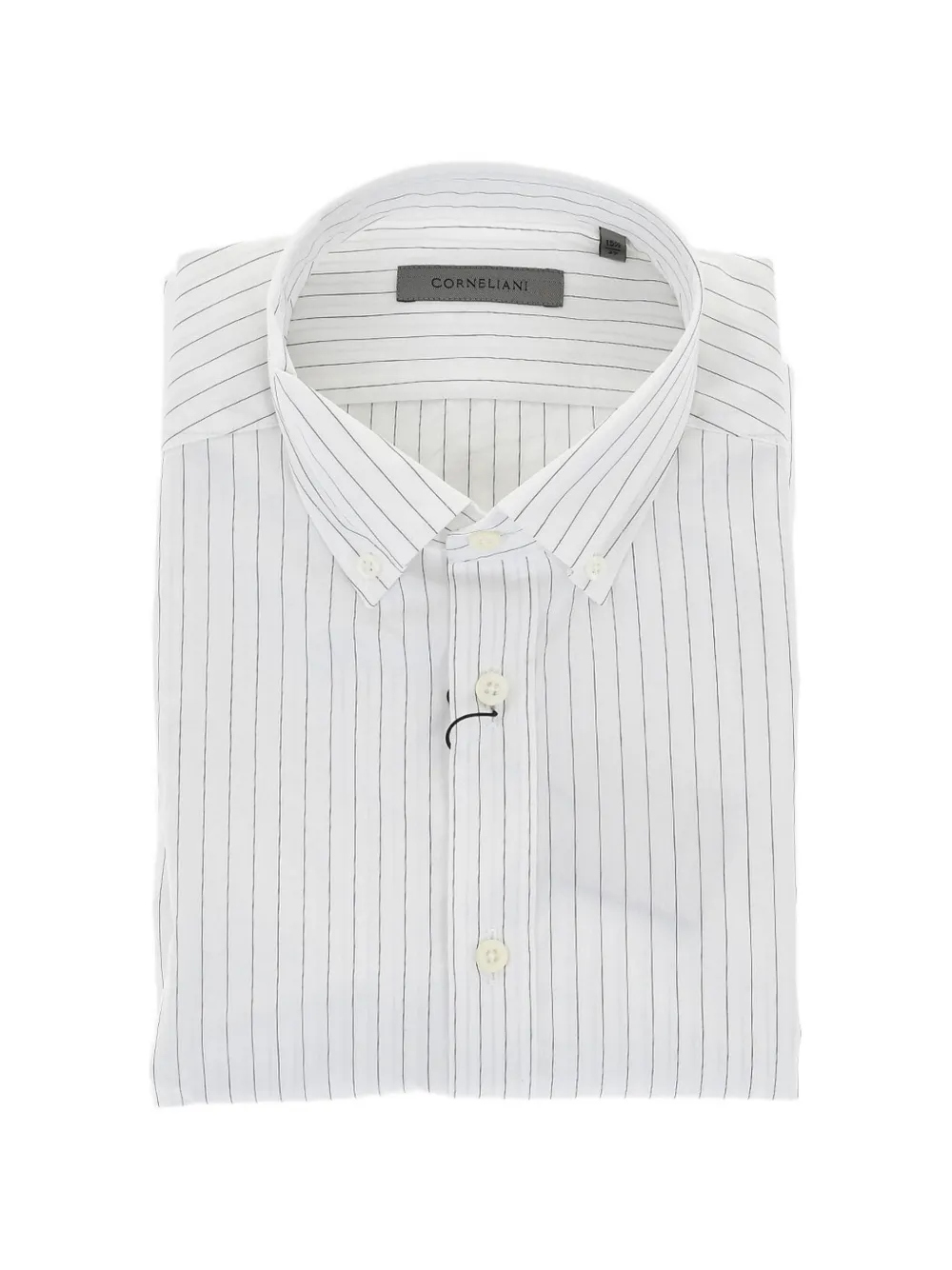 Corneliani striped button-down shirt | White | Image 1
