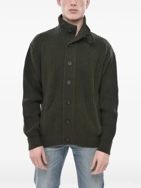 Paolo Pecora high-neck ribbed-knit cardigan