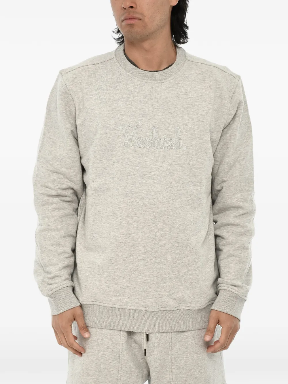 Woolrich embroidered logo sweatshirt - Grau