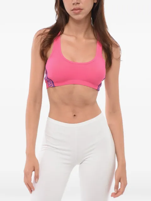 DSQUARED2 logo-tape racerback sports bra