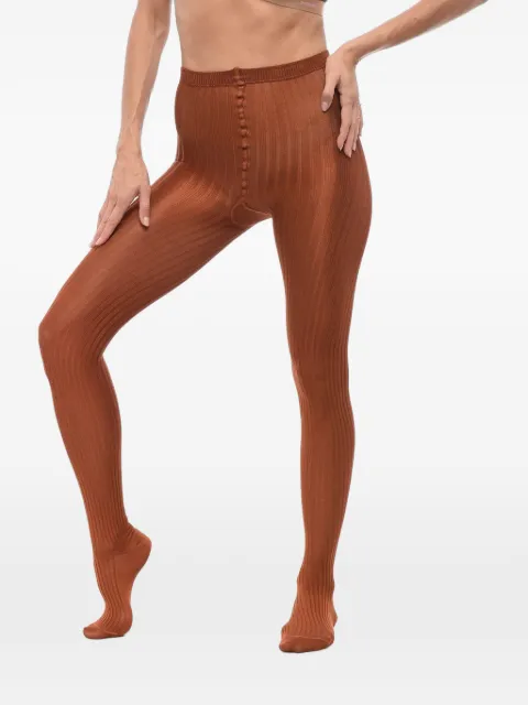 DSQUARED2 ribbed silk-blend tights