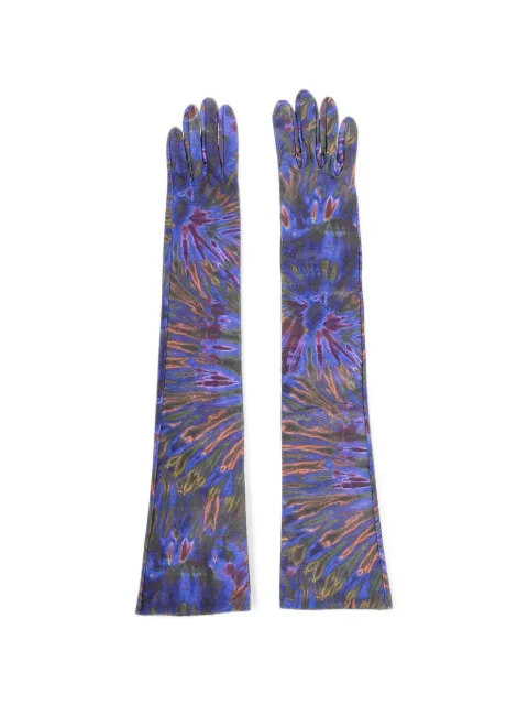 DSQUARED2 tie-dye print gloves