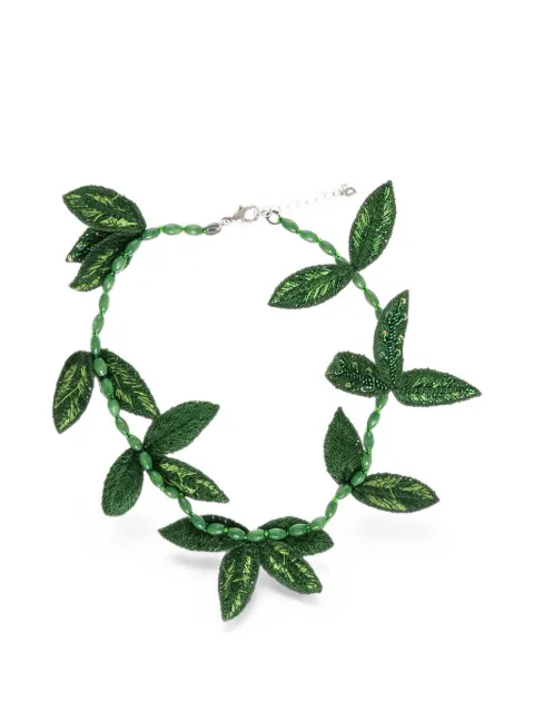 DSQUARED2 botanical leaf necklace