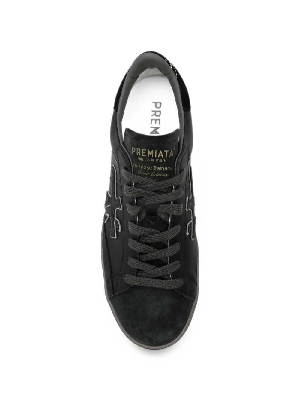 Premiata Steven 8484 logo-patch sneakers Zwart