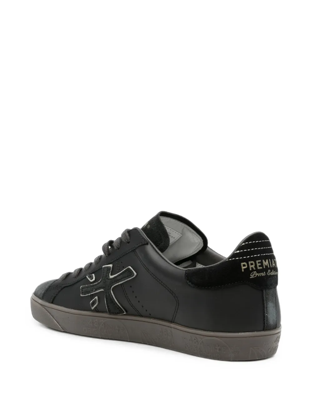 Premiata Steven 8484 logo-patch sneakers Zwart
