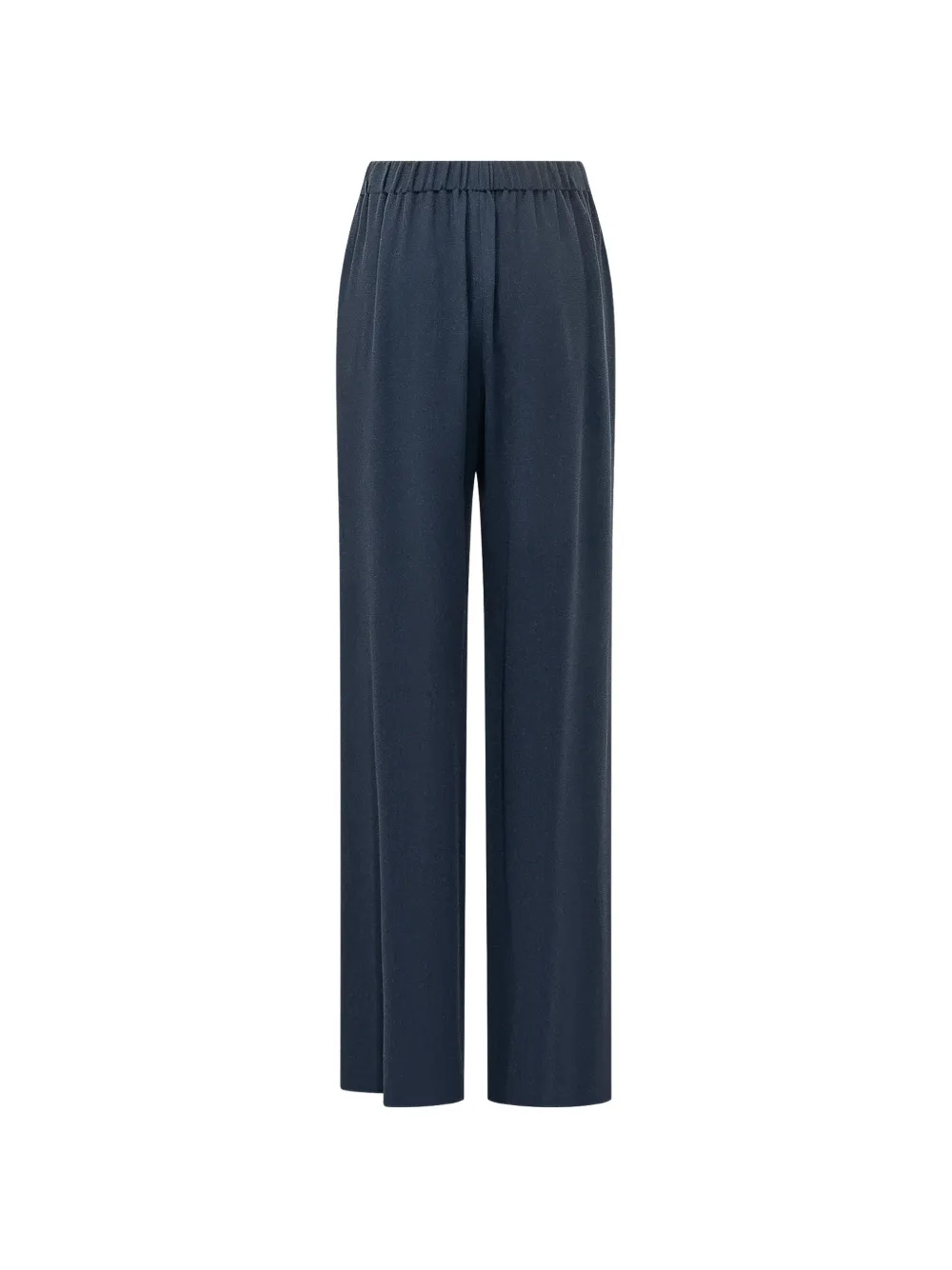 Emporio Armani Crepe gabardine Signature Capsule broek Blauw