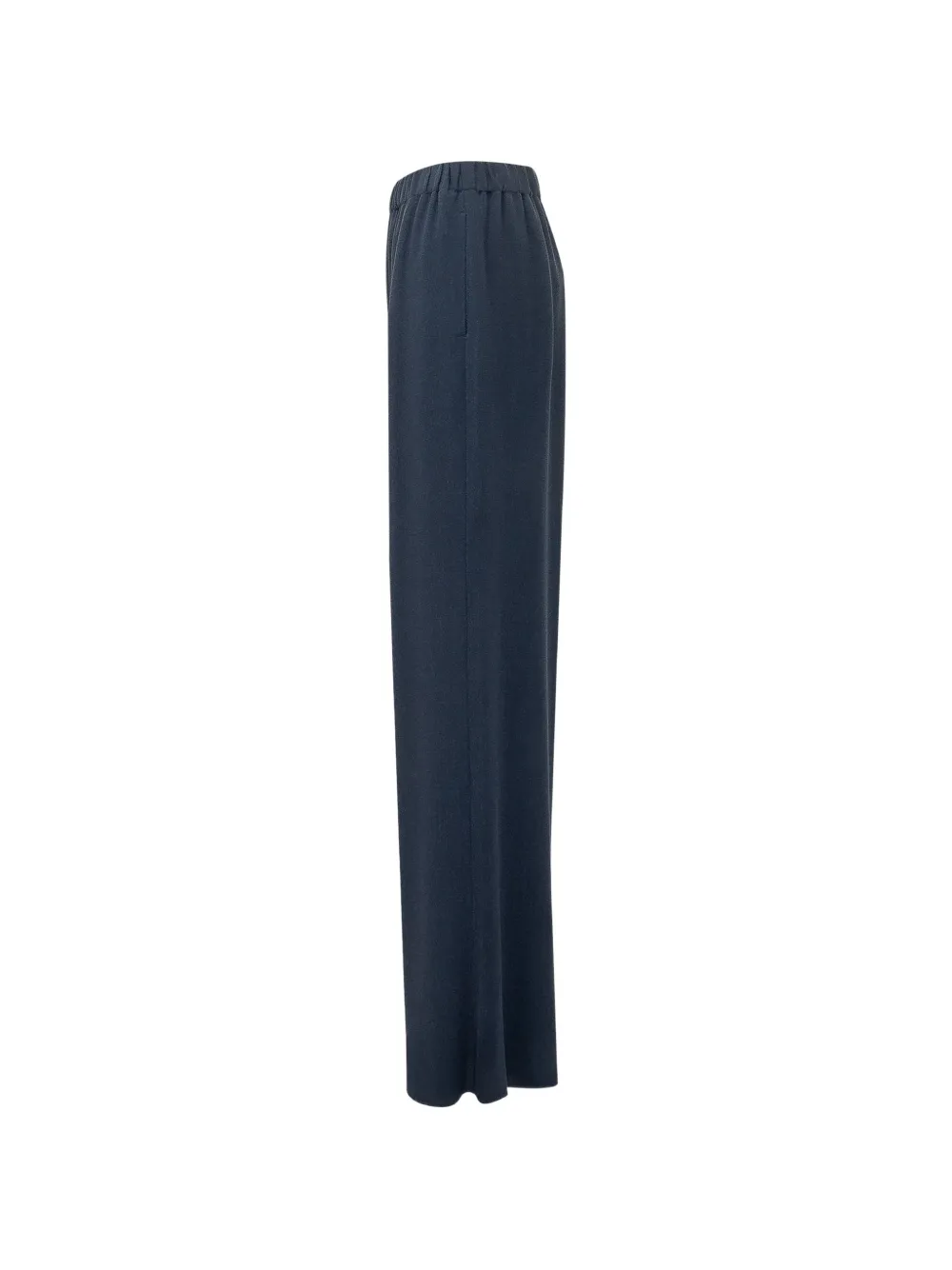 Emporio Armani Crepe gabardine Signature Capsule broek Blauw