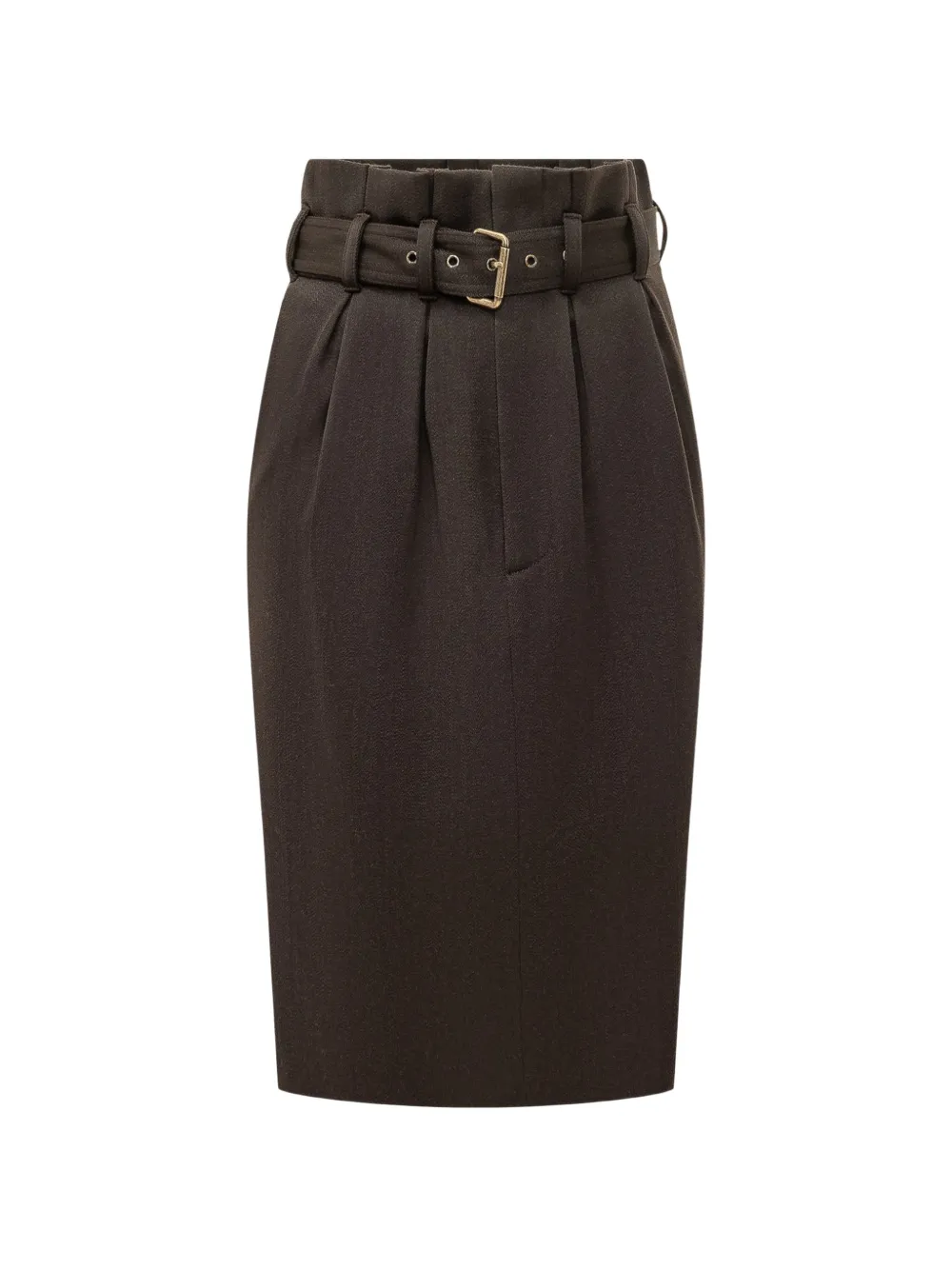 ETRO belted midi skirt - Marrone