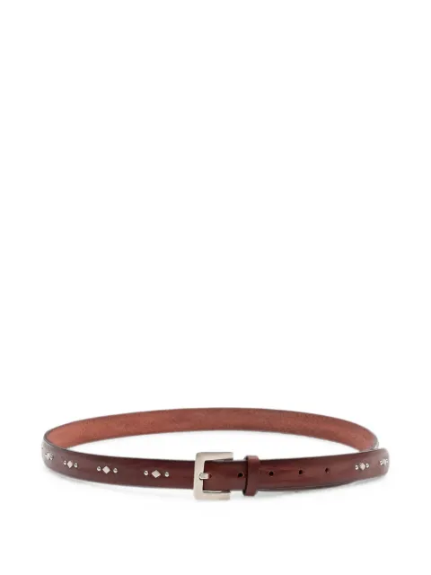 Orciani stud-embellished leather belt