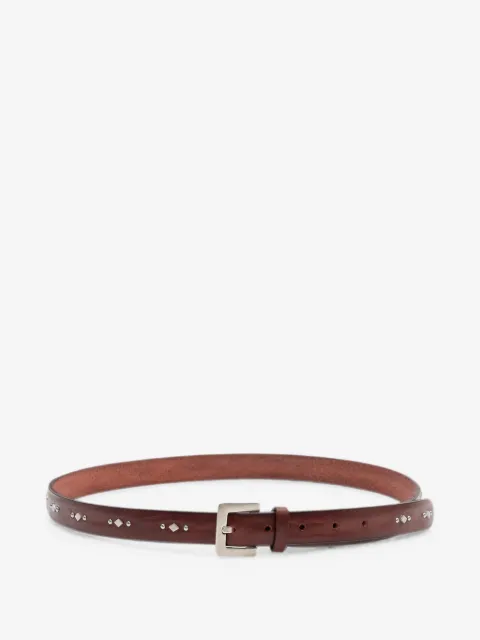 Orciani stud-embellished leather belt