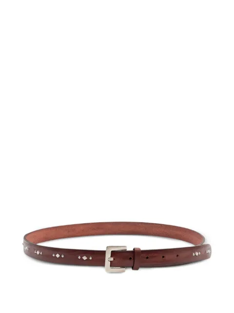 Orciani stud-embellished leather belt