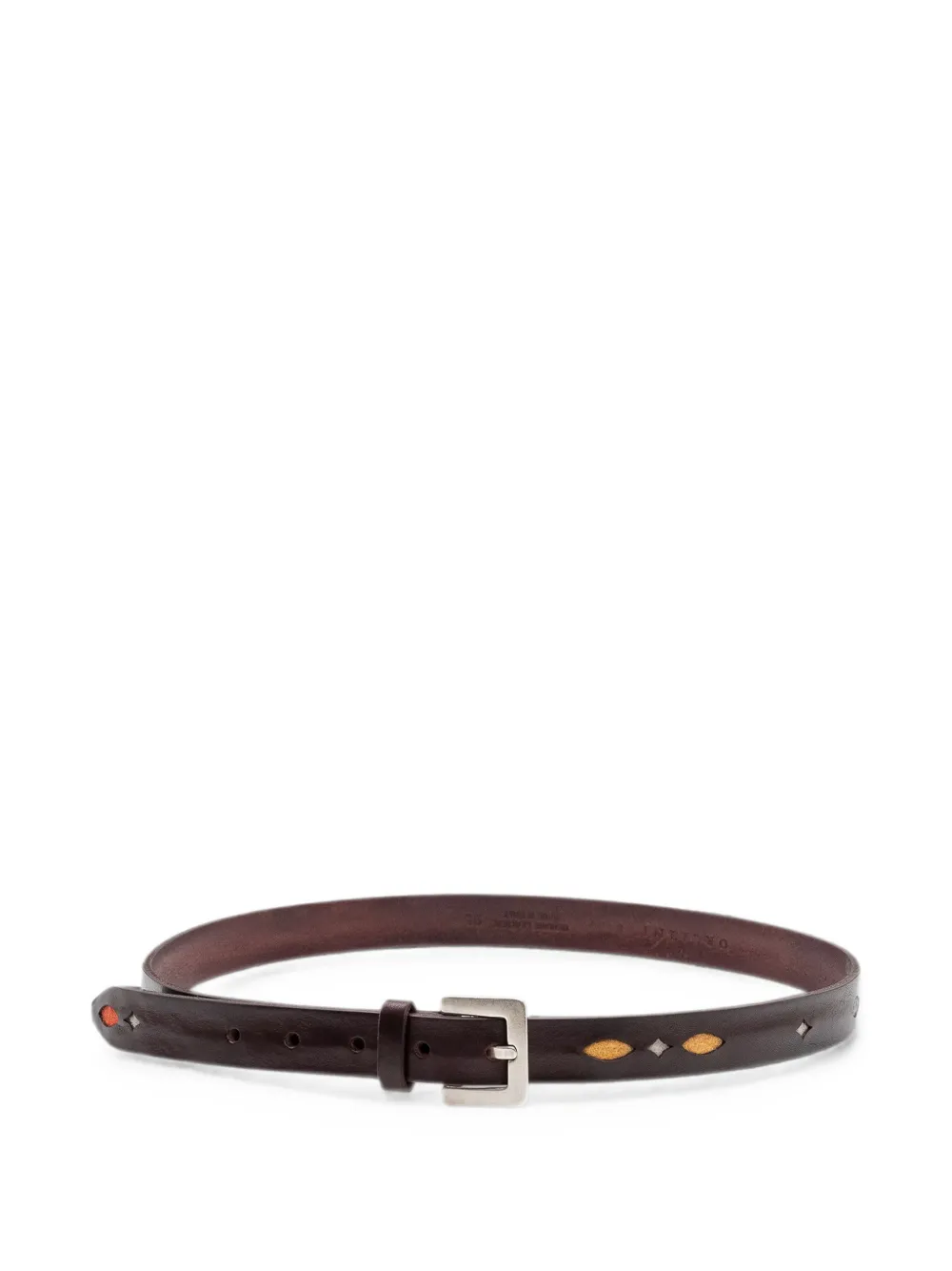 Orciani Leren riem Bruin