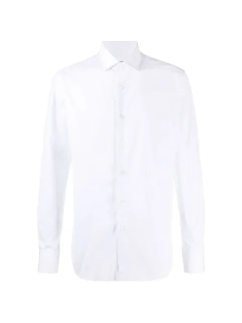 Xacus spread-collar long-sleeve shirt