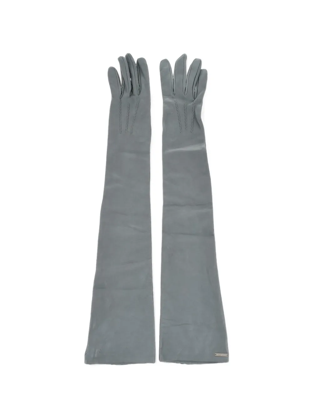 Dsquared2 Logo-plaque Gloves In Gray