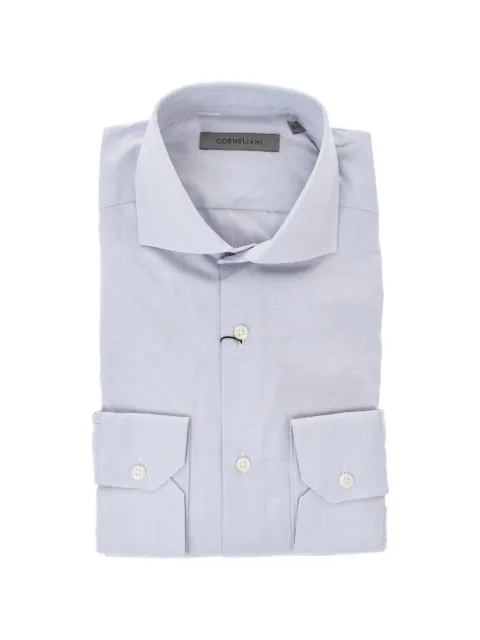 Corneliani chemise en coton à manches longues