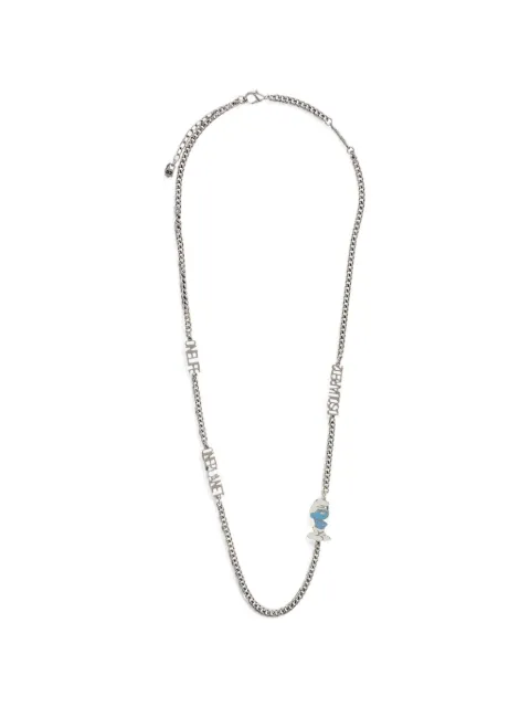DSQUARED2 Smurfs logo necklace