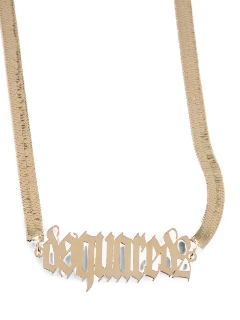 DSQUARED2 Gothic logo necklace