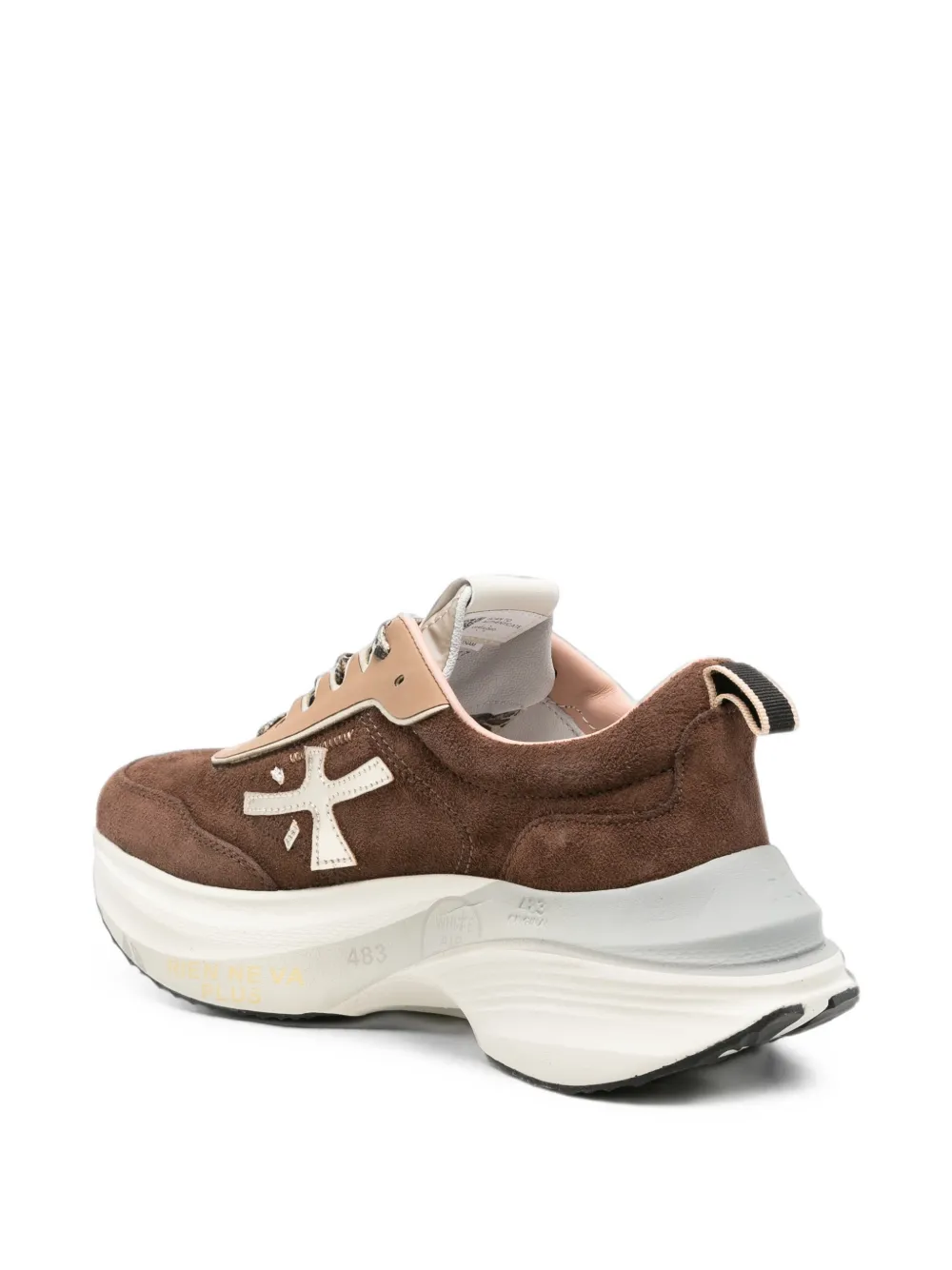 Premiata leopard-print suede sneakers Bruin