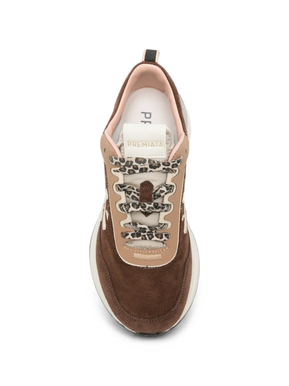 Premiata leopard-print suede sneakers Bruin