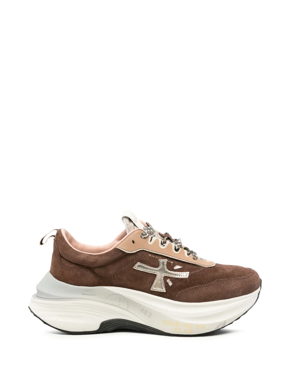Premiata leopard-print suede sneakers Bruin