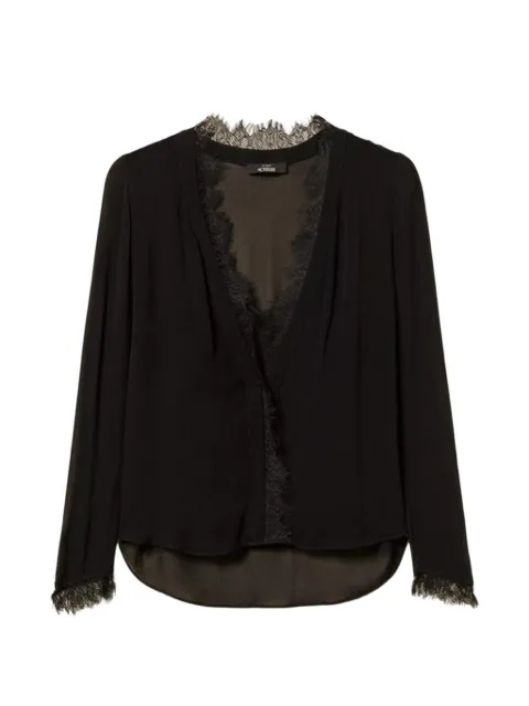 TWINSET Georgette blouse with lace