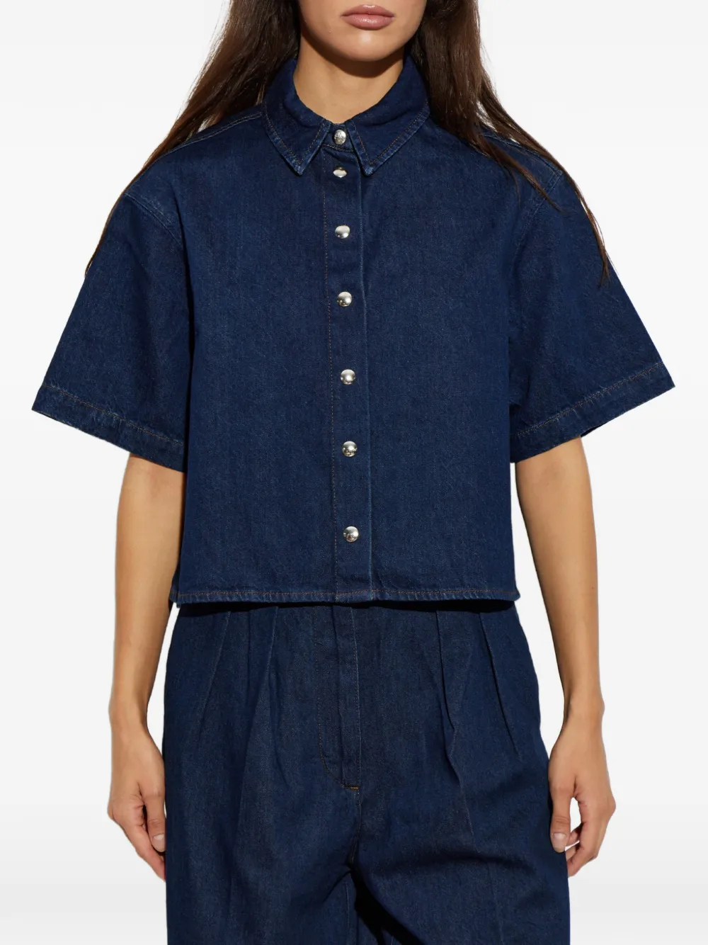 ANINE BING Lincoln blouse Blauw