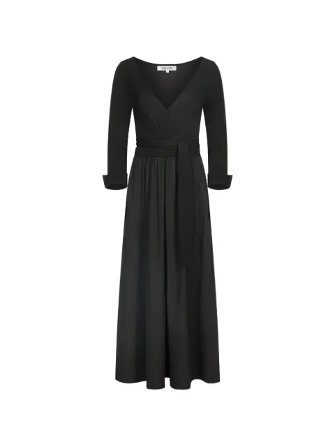 Dvf Vintage vestido midi con diseño cruzado