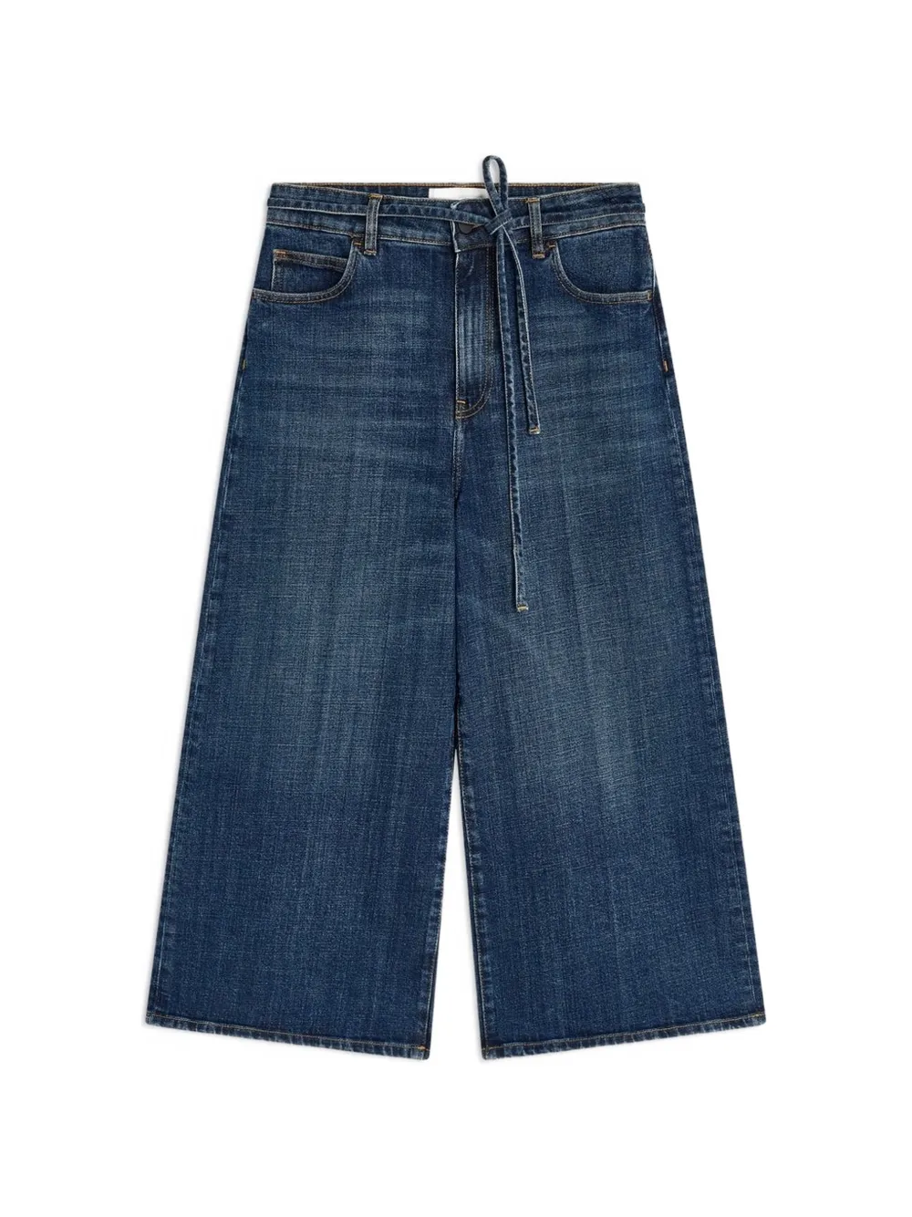 Liviana Conti tie-fastening wide-leg jeans - Blu