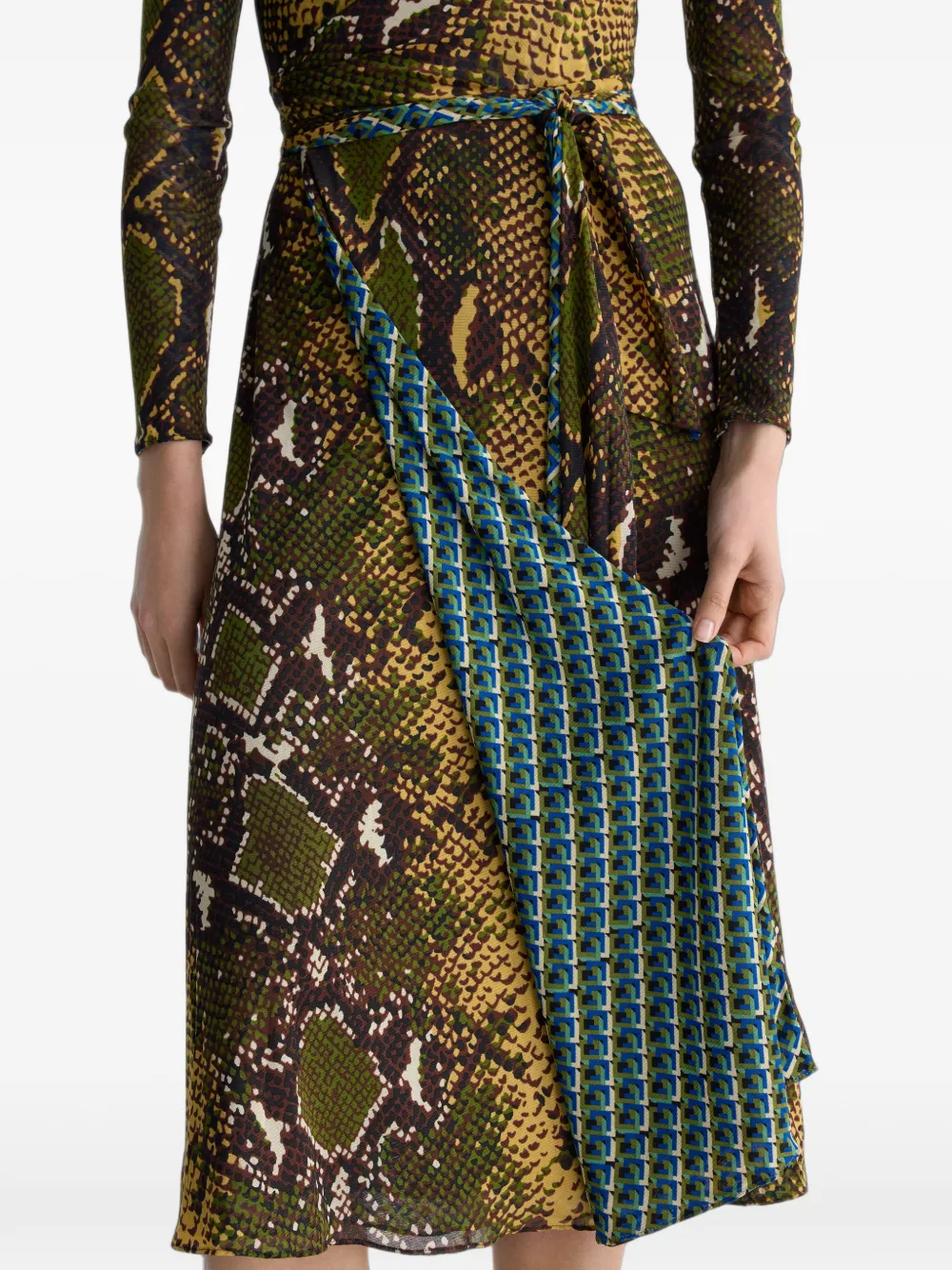 Dvf Vintage Omkeerbare wikkeljurk Groen