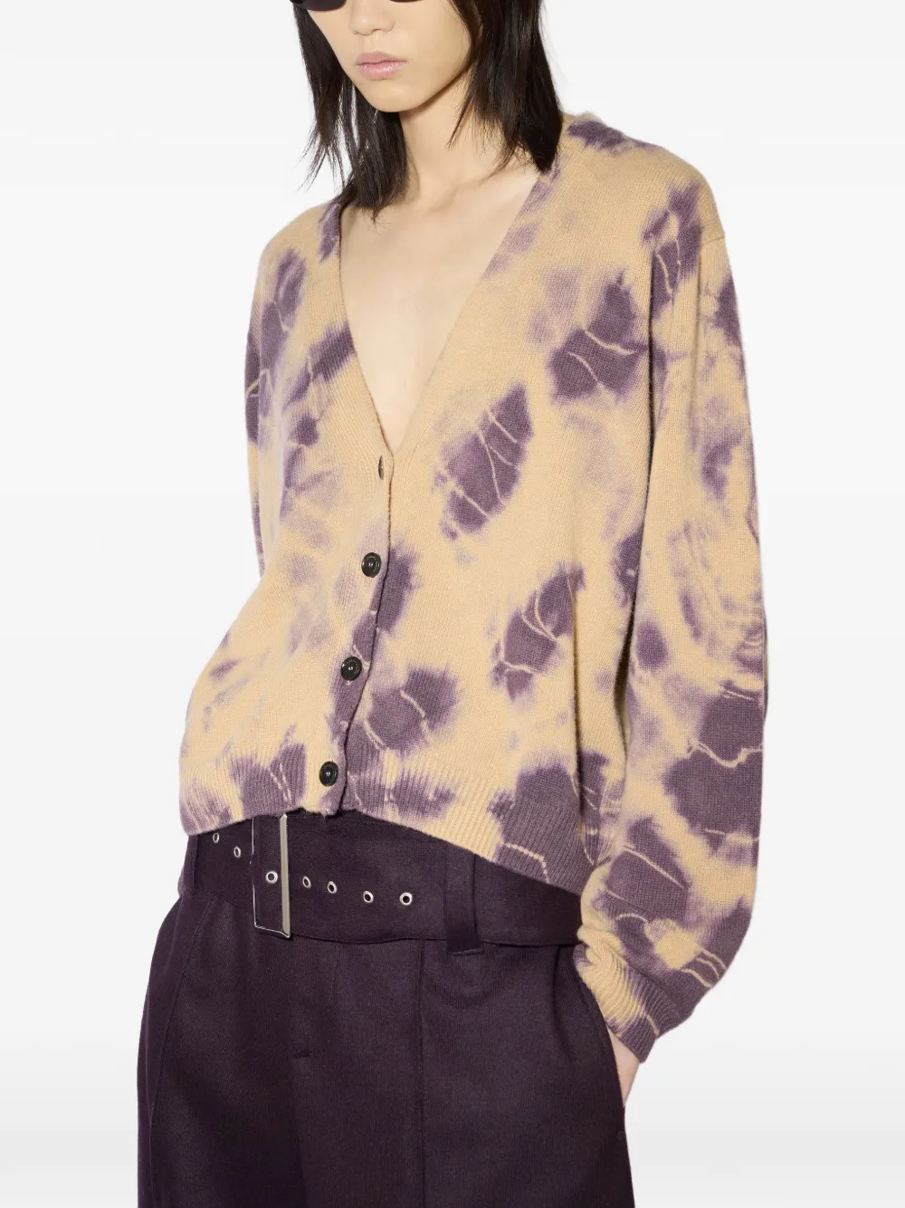 Liviana Conti tie-dye button-up cardigan