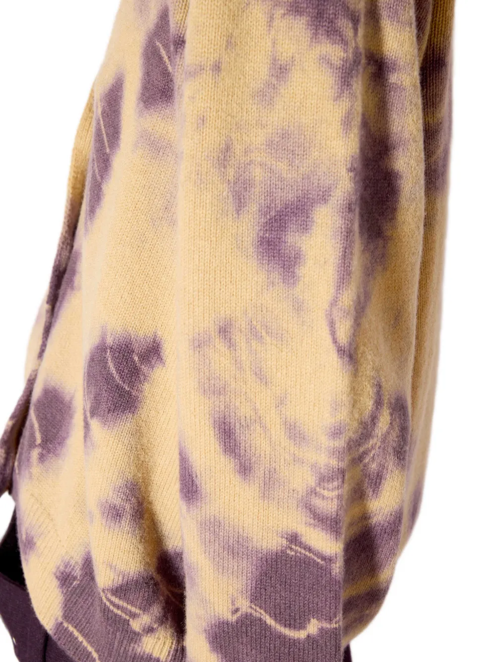 Liviana Conti Button-up vest met tie-dye print Beige