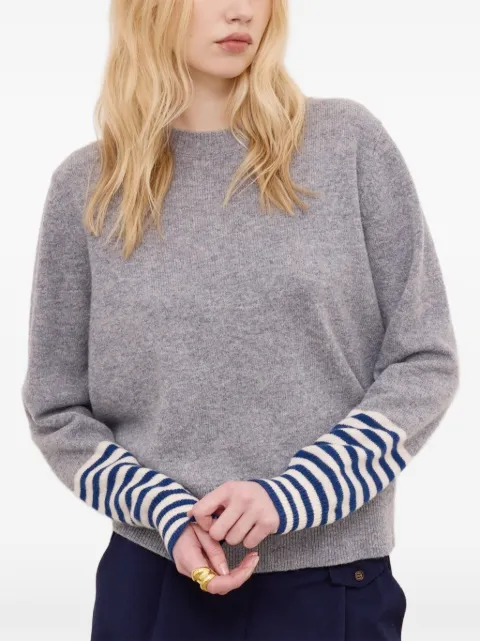 Ottod'Ame striped-cuff sweater