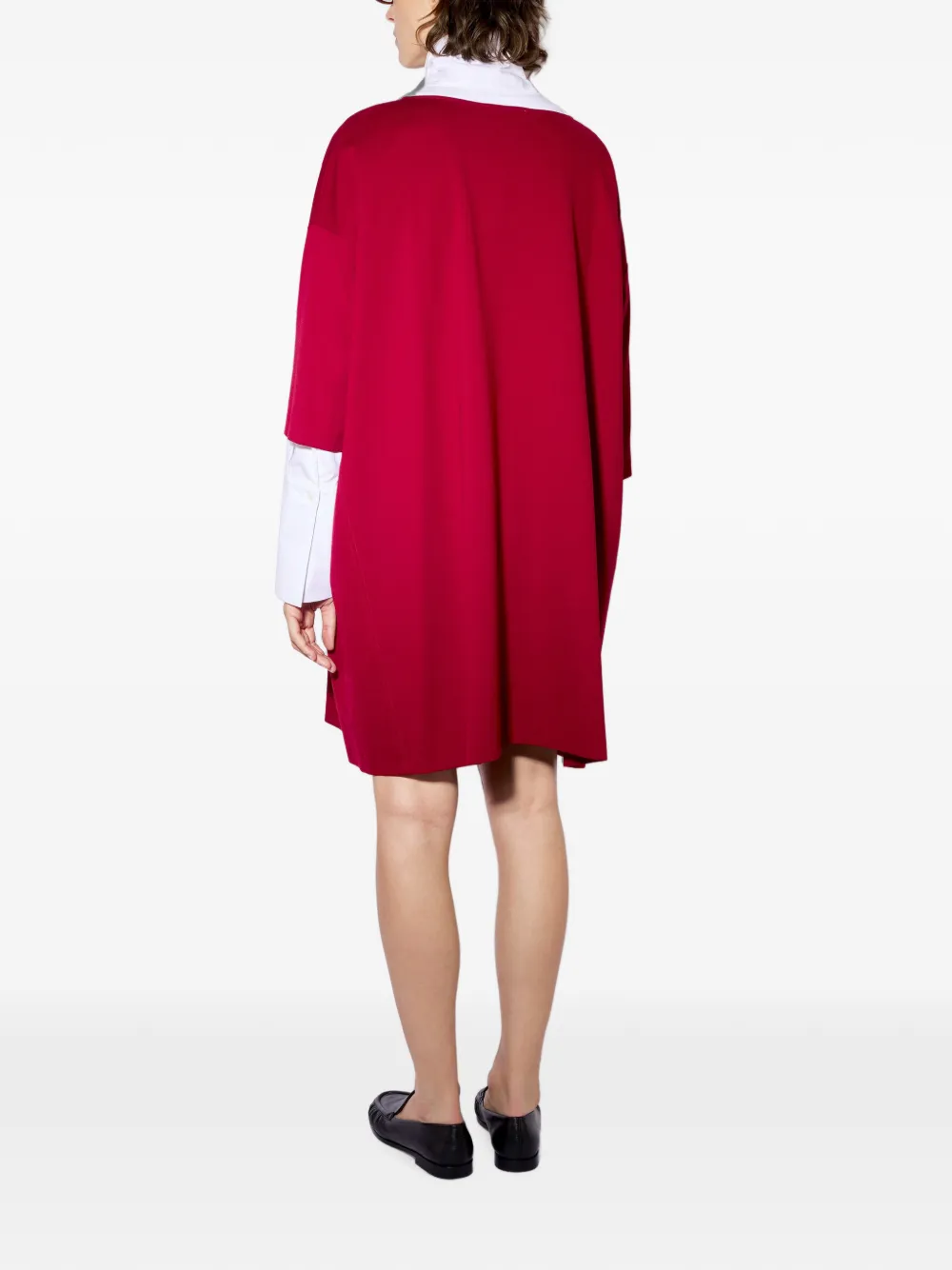 Liviana Conti Giorgia mini-jurk met ronde kraag Rood
