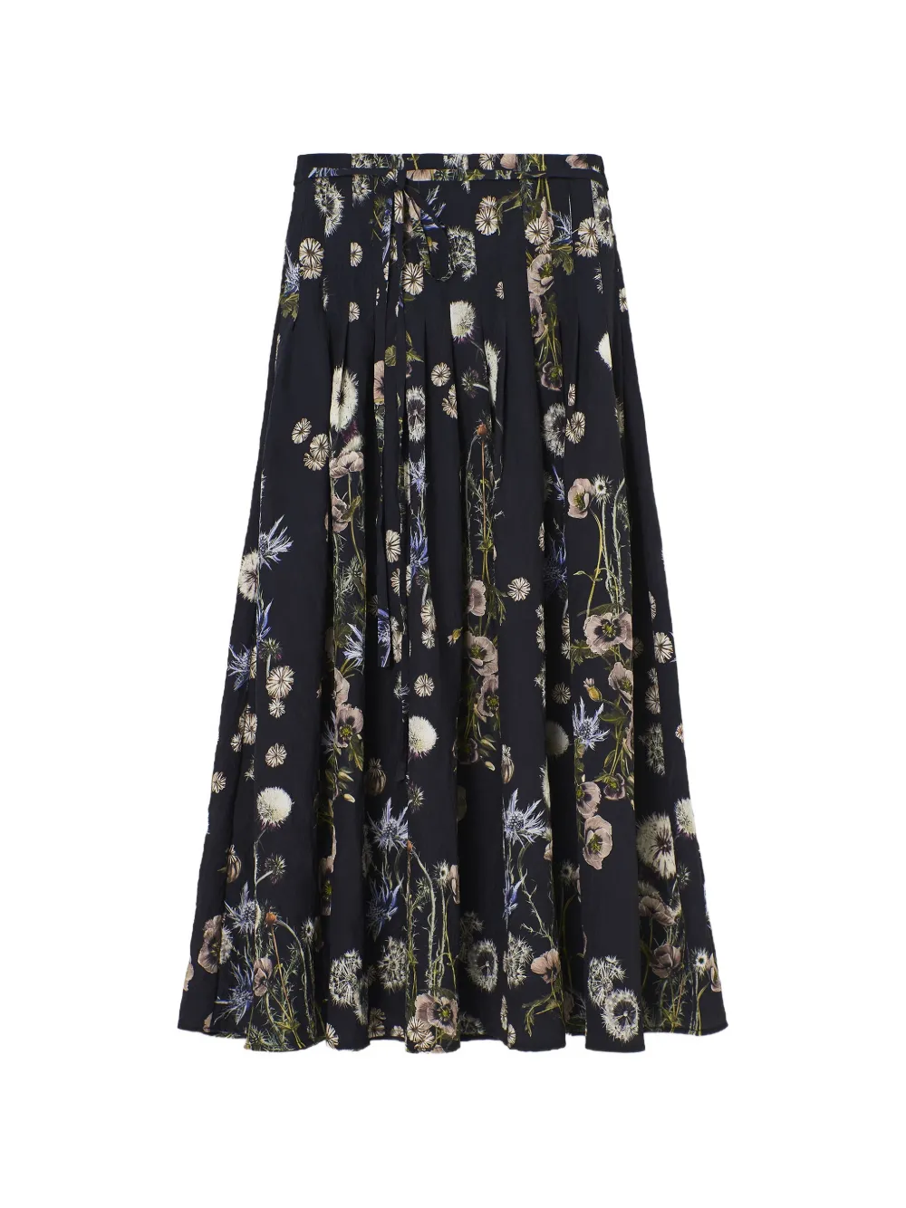 PSOPHIA Dendelion floral-print pleated maxi skirt