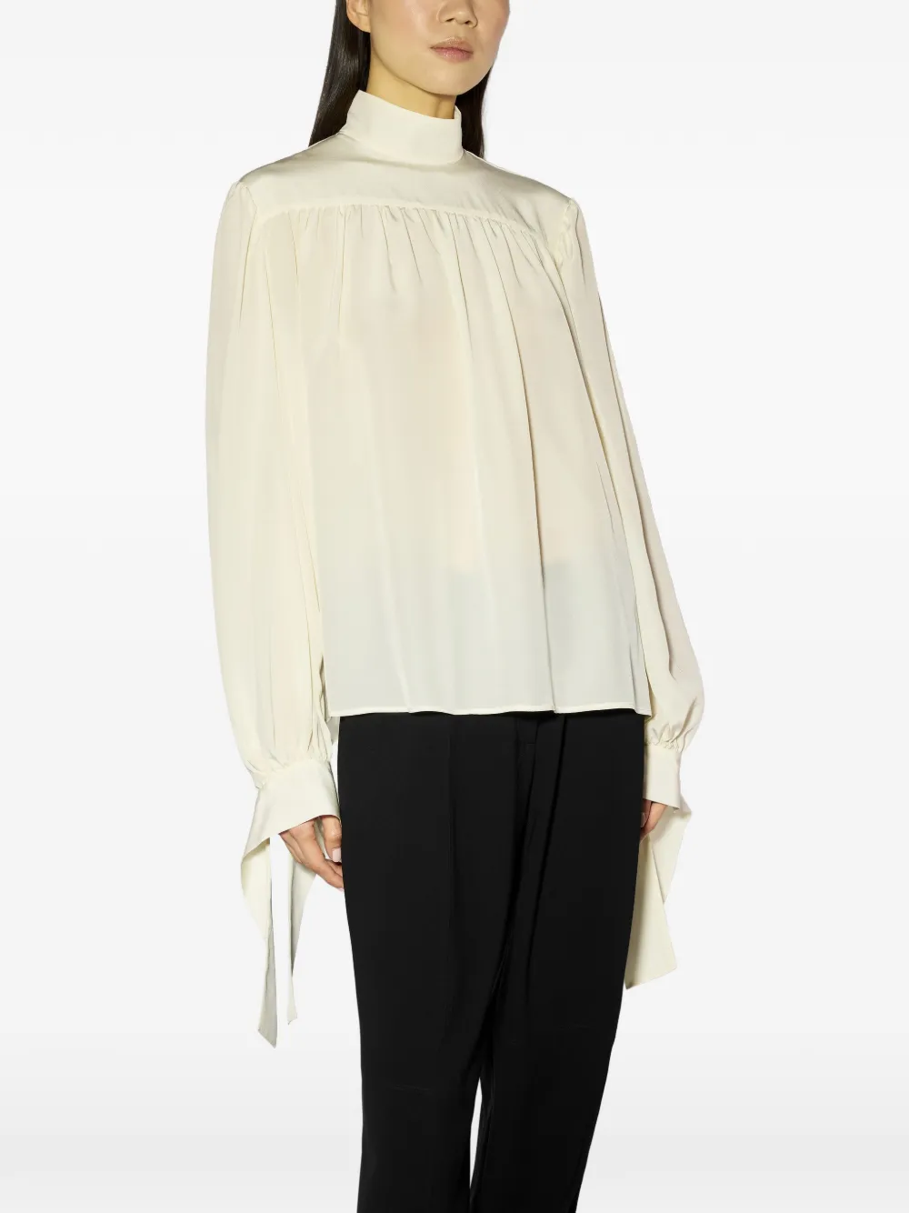 Liviana Conti Blusa Emily con arricciatura - Toni neutri