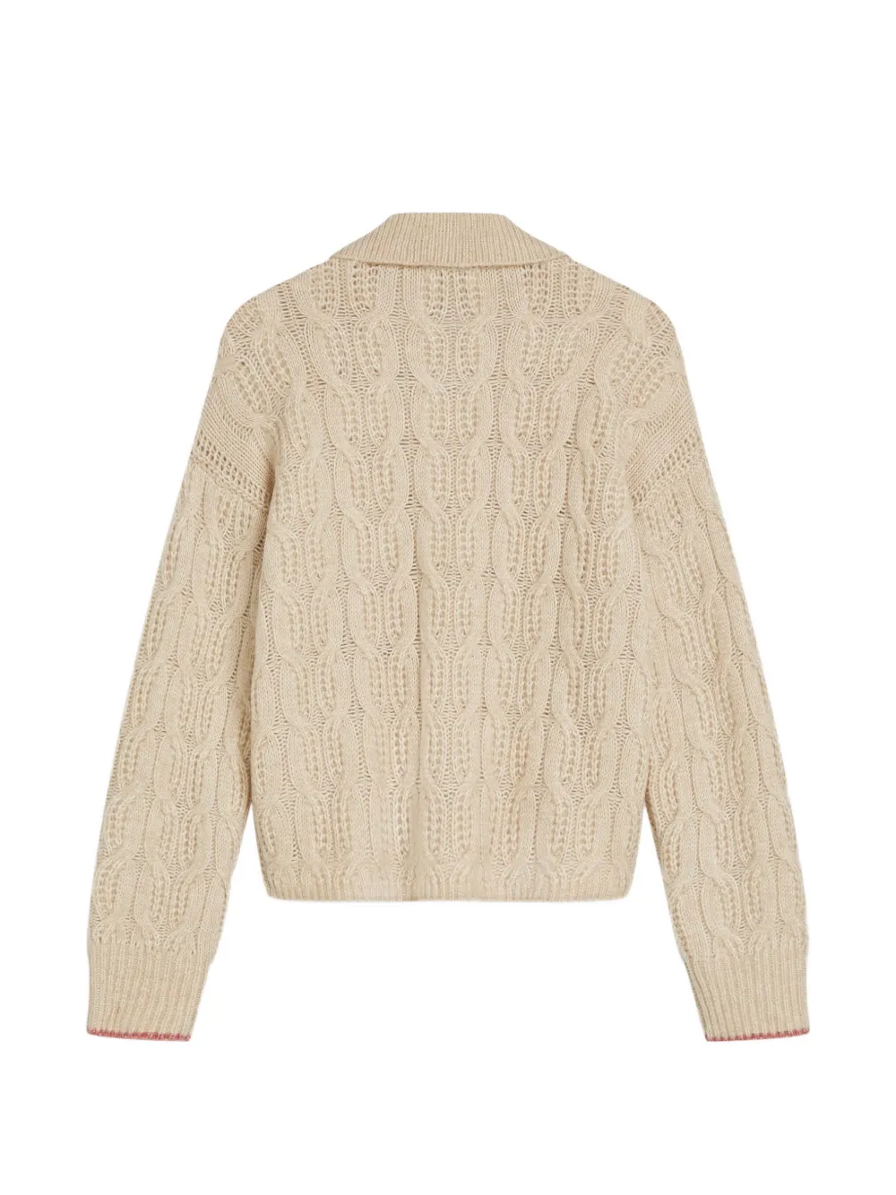 Scotch & Soda Kabelgebreide polotrui Beige