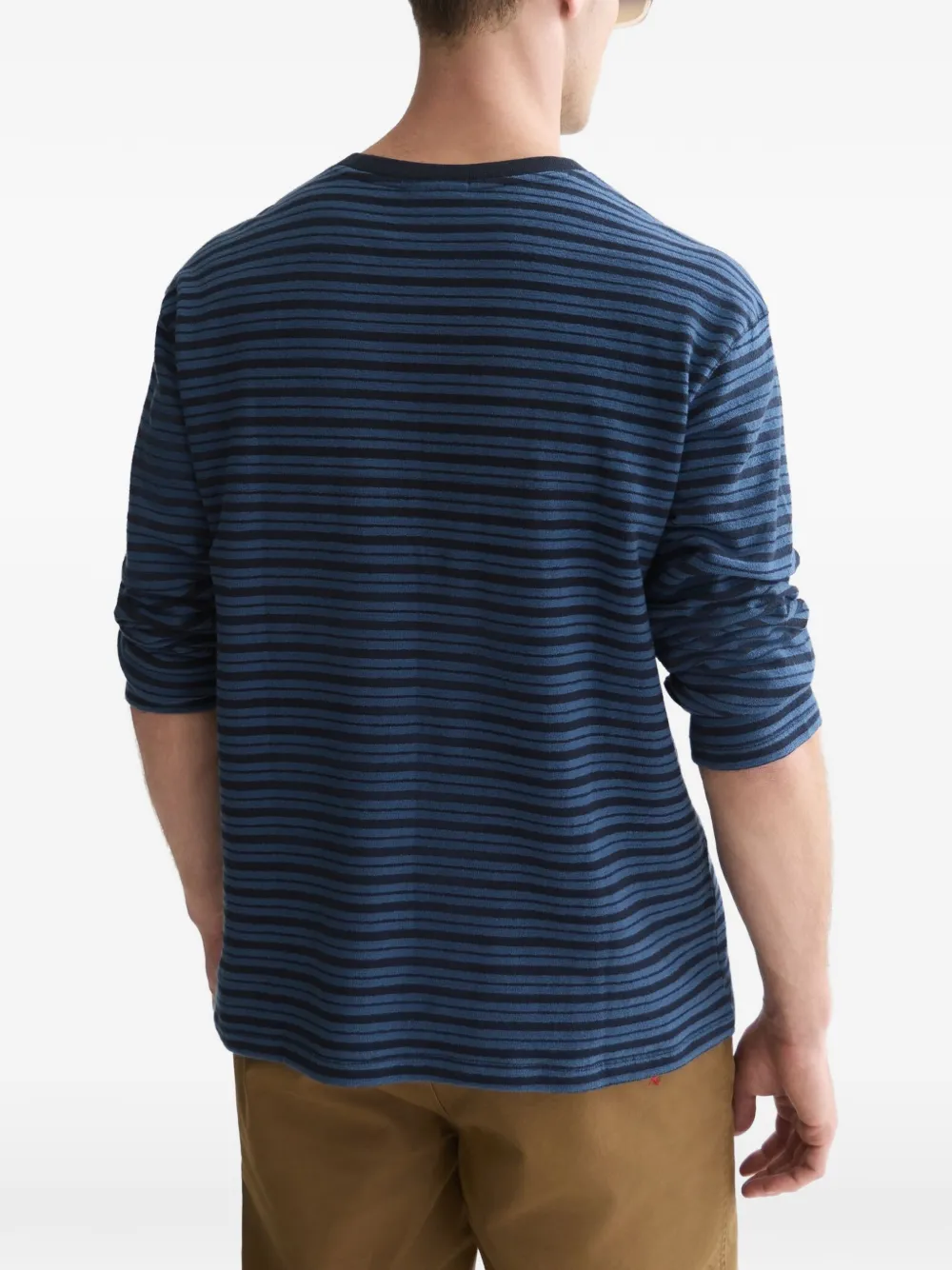 Scotch & Soda Gestreept T-shirt met lange mouwen Blauw