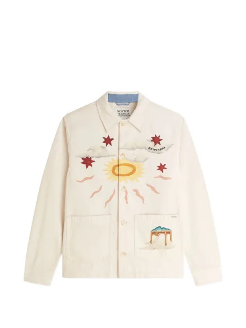 Scotch & Soda graphic-print button-up shirt