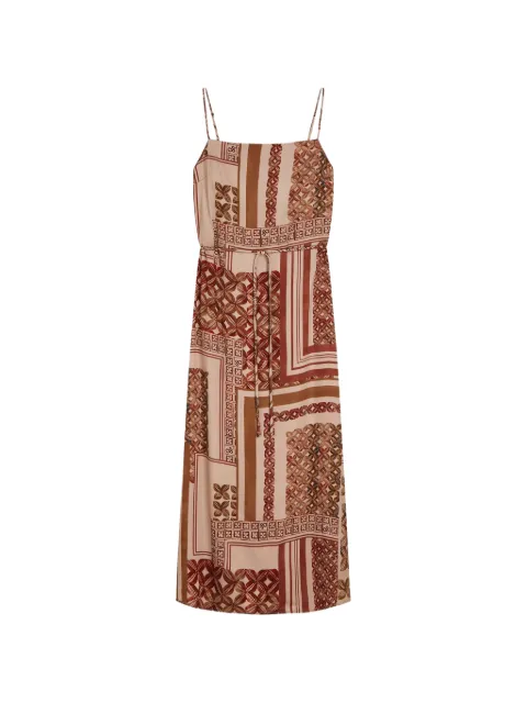 Scotch & Soda tile-print spaghetti-strap dress