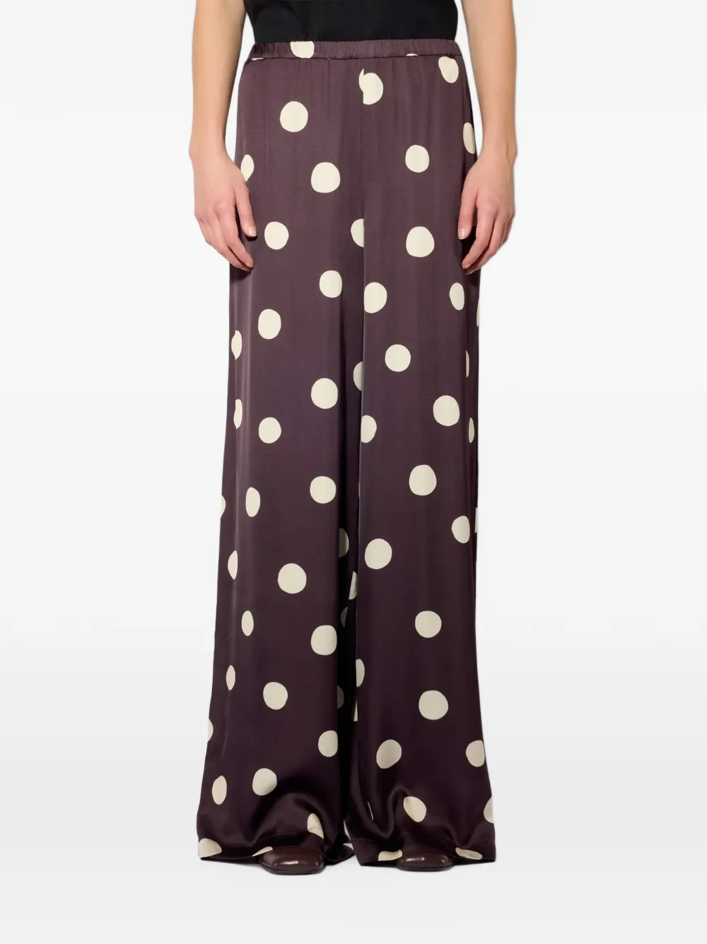 Liviana Conti polka-dot wide-leg trousers