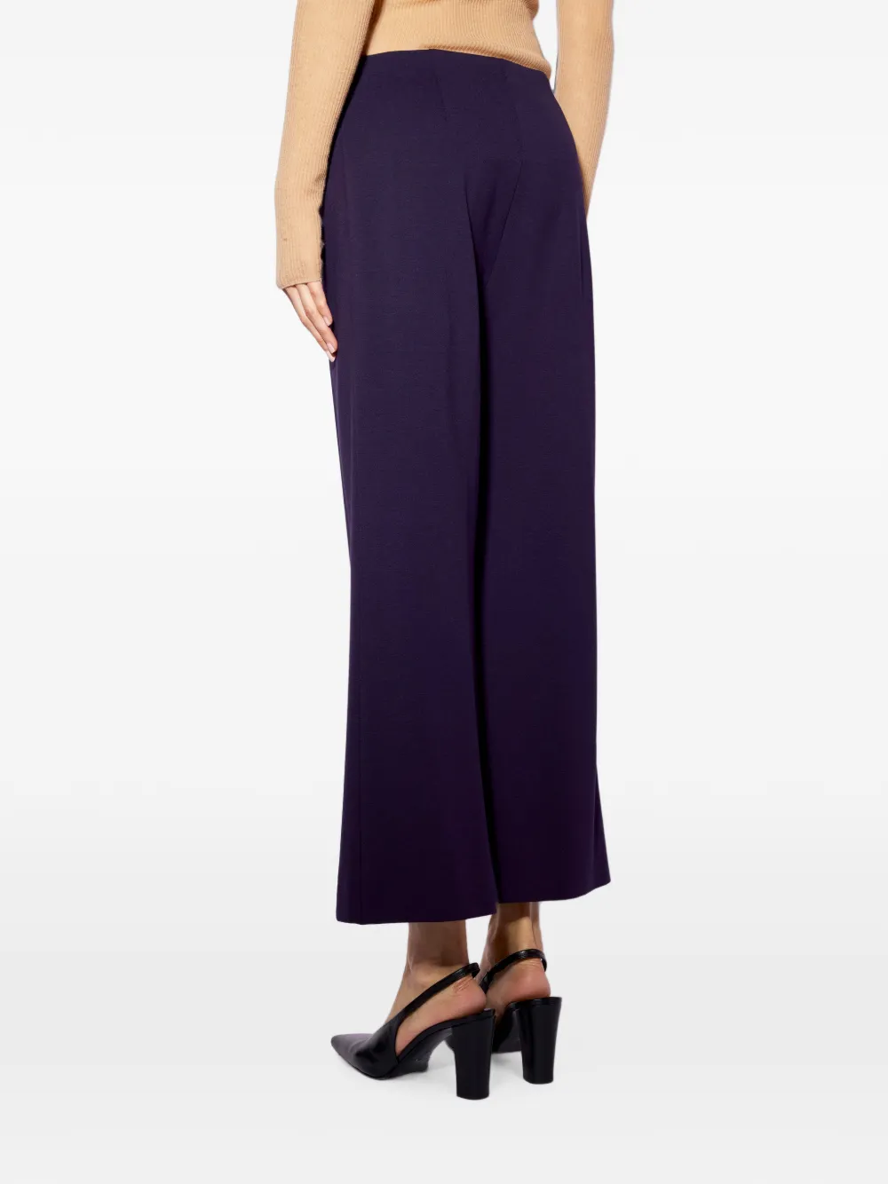 Liviana Conti Lance broek met gekreukt effect Paars