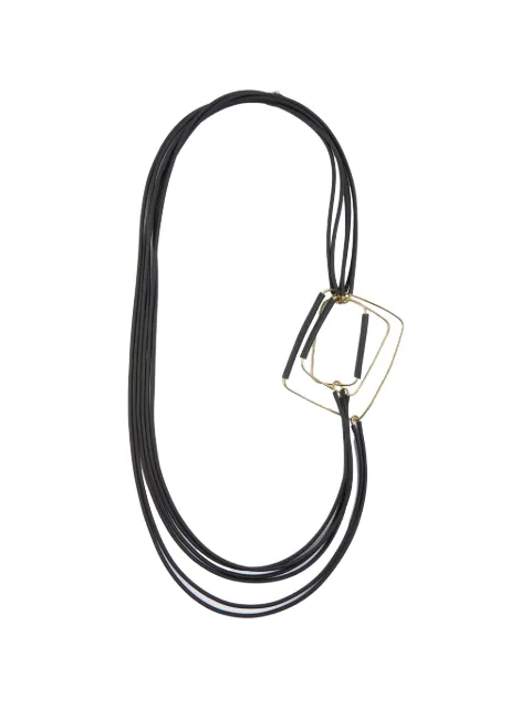 Liviana Conti Lia geometric-pendant multi-strand necklace